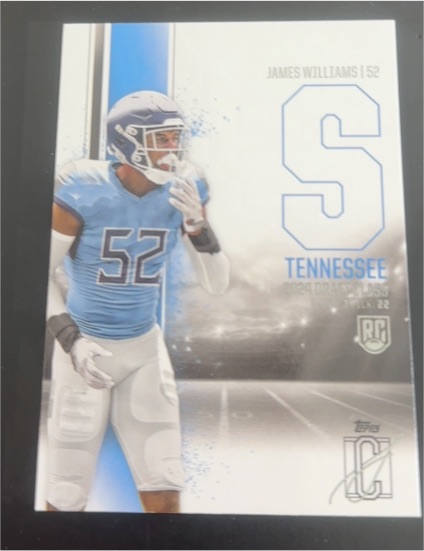 2024 Topps Signature Class #192 James Williams — front