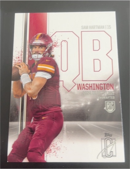 2024 Topps Signature Class #198 Sam Hartman — front