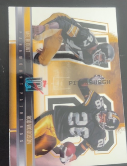 2024 Topps Signature Class #PP-19 Mel Blount / Rod Woodson Paramount Pairings — front