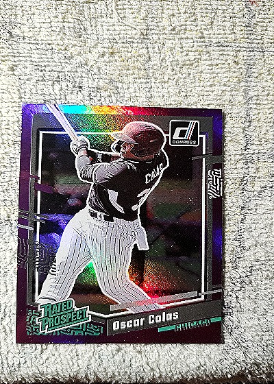 2023 Donruss Rated Prospect #66 Oscar Colas — front