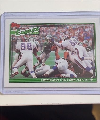 1991 Topps #648 Randall Cunningham — front