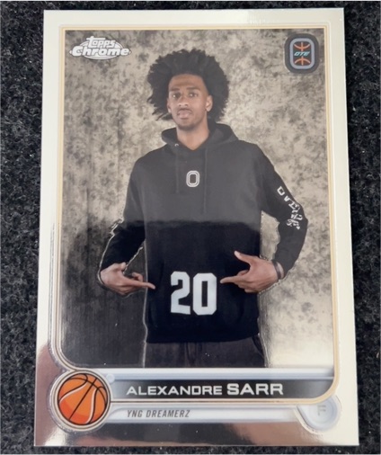 2022-23 Topps Chrome Overtime Elite #52 Alexandre Sarr — front