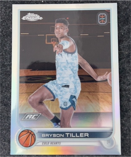 2022-23 Topps Chrome Overtime Elite #38 Bryson Tiller Cold Hearts — front