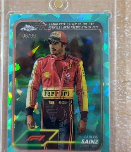 2024 Topps Chrome Formula 1 #172 Carlos Sainz Grand Prix Driver of the Day Gran Premio d'Italia — front