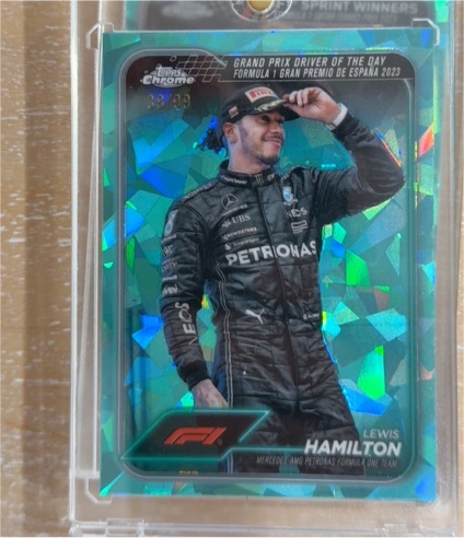 2024 Topps Chrome Formula 1 - Grand Prix Driver of the Day #165 Lewis Hamilton — front