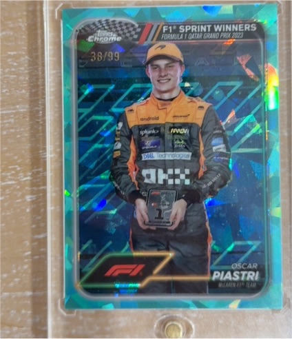 2024 Topps Chrome Formula 1 Sprint Winners #151 Oscar Piastri — front