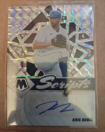 2022 Panini Mosaic #SC-KB Kris Bubic Scripts — front