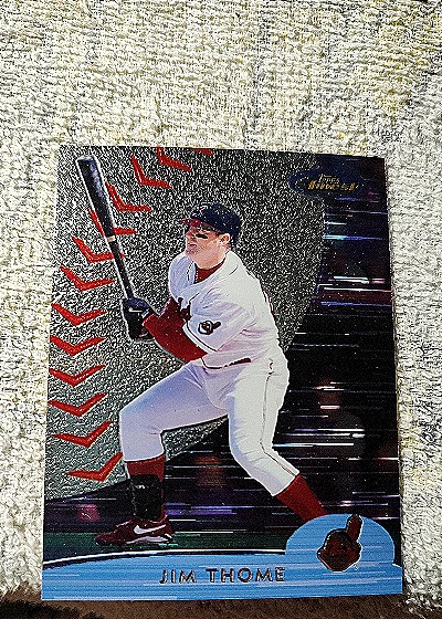 2000 Topps Finest #9 Jim Thome — front