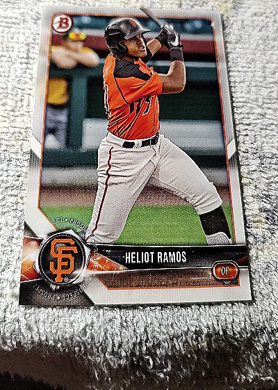 2018 Bowman Baseball Prospects #BP143 Heliot Ramos — front