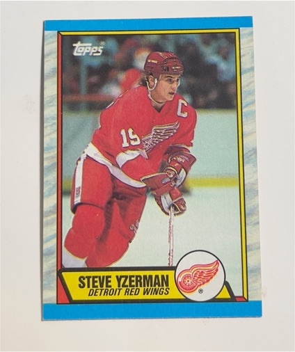 1989-90 Topps #83 Steve Yzerman — front