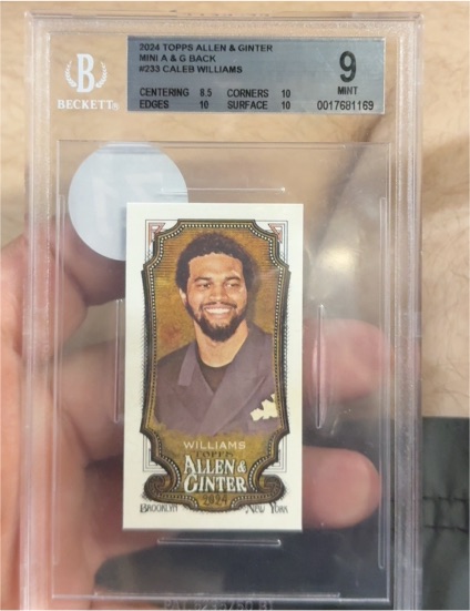 2024 Topps Allen & Ginter Mini #233 Caleb Williams — front