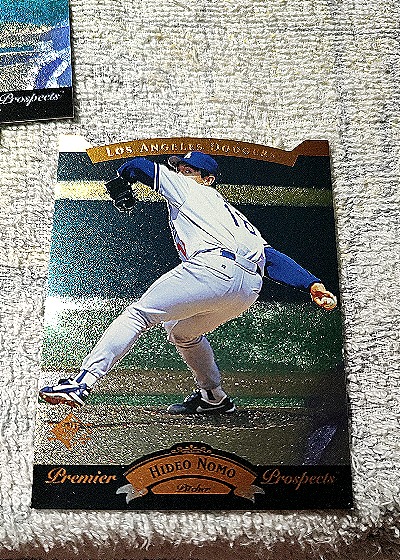 1995 Upper Deck SP #14 Hideo Nomo Premier Prospects Bronze Rookie — front