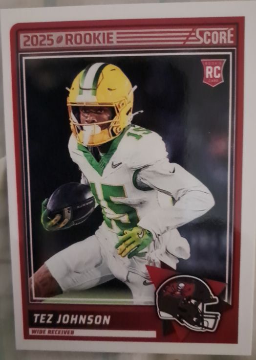 2025 Panini Score #34 Tez Johnson — front