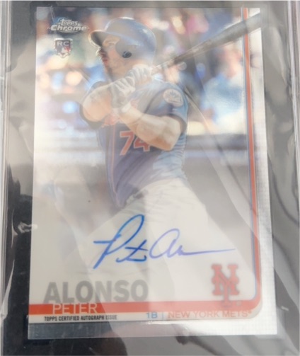 2019 Topps Chrome Rookie Autographs #RA-PA Pete Alonso — front