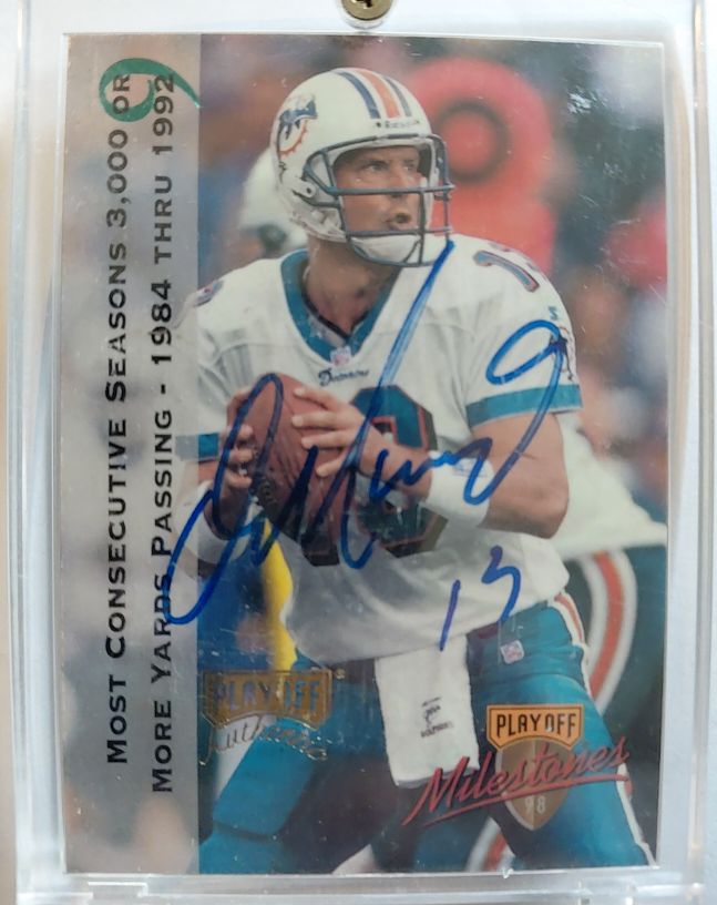 1998 Playoff Milestones #18 Dan Marino — front