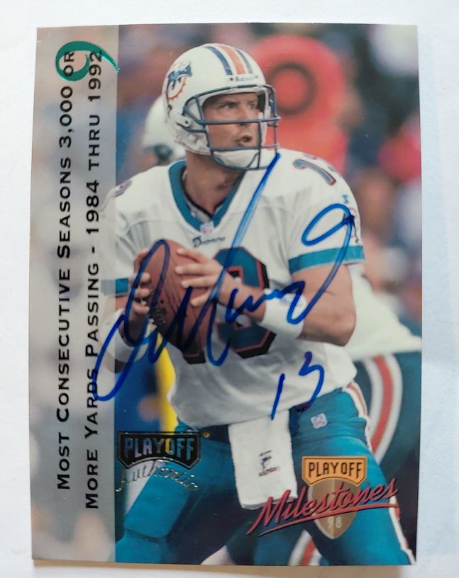 1998 Playoff Milestones Dan Marino — front