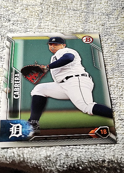 2016 Bowman #33 Miguel Cabrera — front