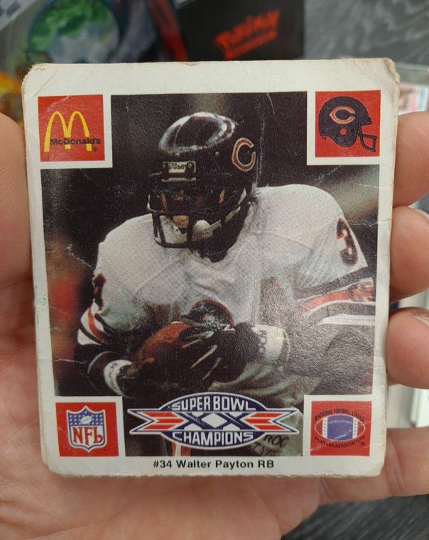 1986 McDonald's #34 Walter Payton — front