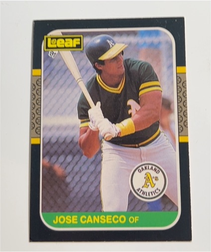 1987 Leaf #151 Jose Canseco — front