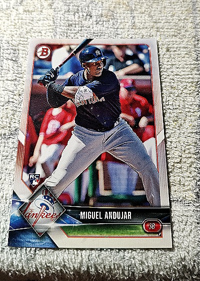 2018 Bowman #75 Miguel Andujar — front