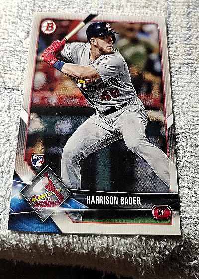 2018 Bowman #42 Harrison Bader — front