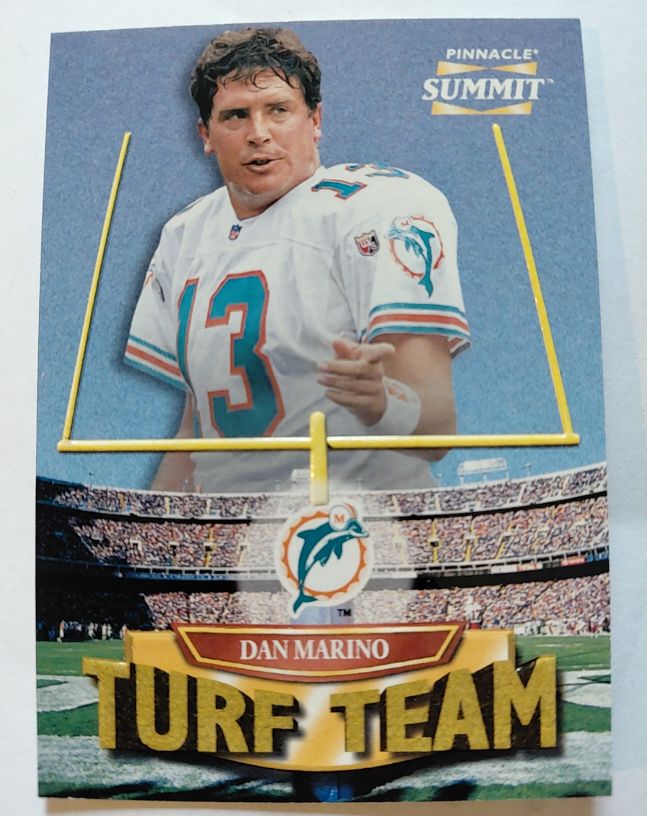 1996 Pinnacle Summit #7 Dan Marino Turf Team — front