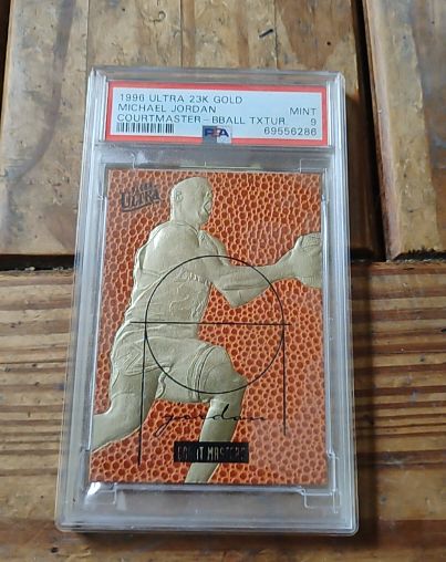 1996 Fleer Ultra Court Masters Feel The Game 23KT Gold Michael Jordan — front