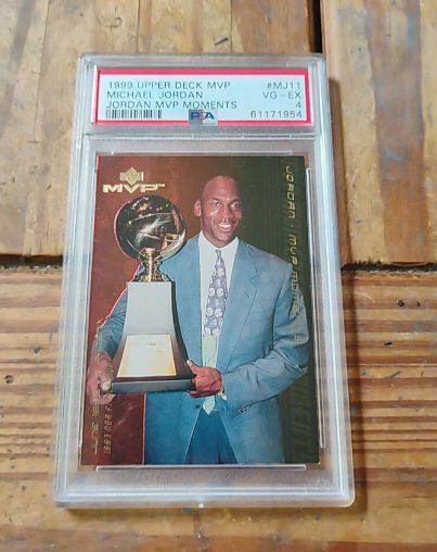 1999 Upper Deck MVP #MJ11 Michael Jordan MVP Moments — front