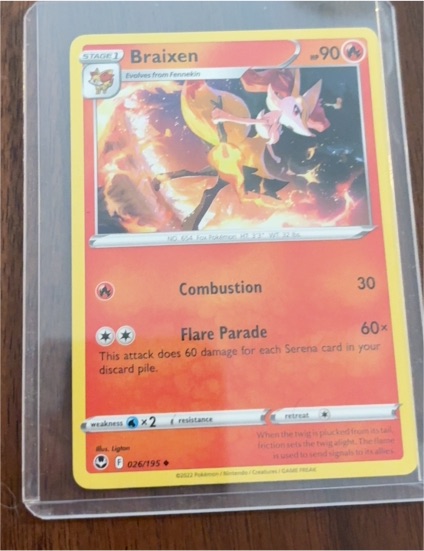 2022 Pokémon #026 Braixen — front