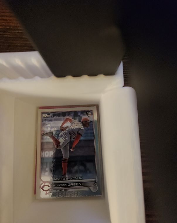 2022 Topps Chrome Update #USC191 Hunter Greene — front