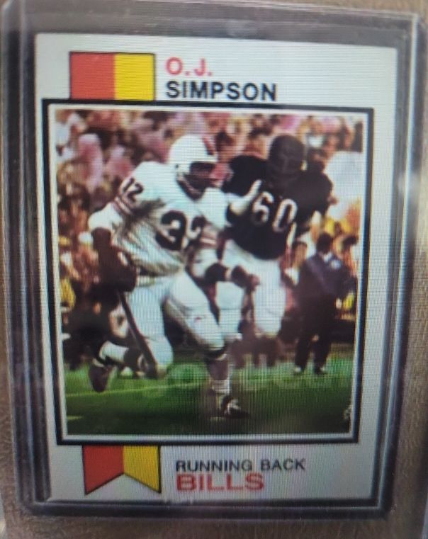 1973 Topps #500 O.J. Simpson — front