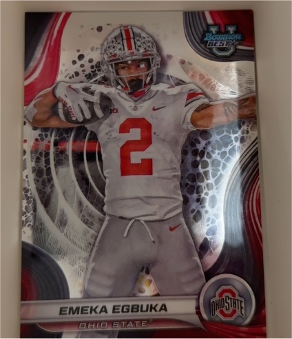 2024 Bowman University Best #97 Emeka Egbuka — front