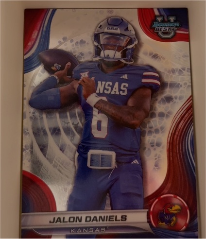2024 Bowman University Best #14 Jalon Daniels — front