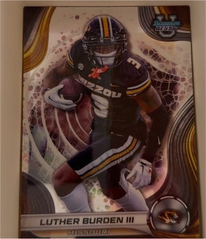 2024 Bowman University Best #21 Luther Burden III — front