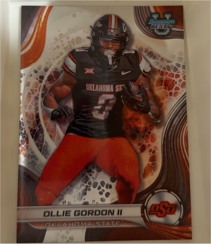 2024 Bowman University Best #41 Ollie Gordon II — front