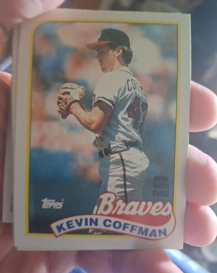 1989 Topps #488 Kevin Coffman Atlanta Braves — front