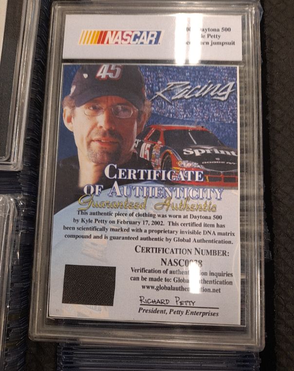 2002 Kyle Petty Daytona 500 Race Worn Jumpsuit NASCAR Prototype Global Authentication — front