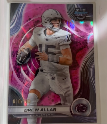 2024 Bowman Best University #3 Drew Allar — front