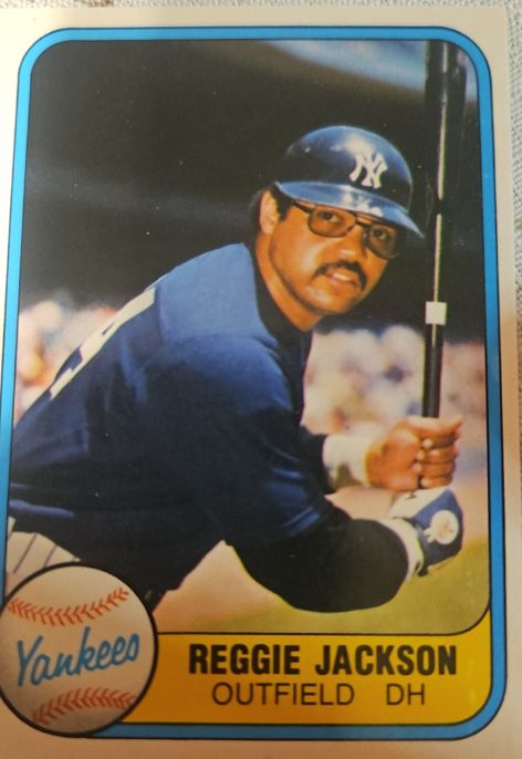 1981 Fleer #79a Reggie Jackson — front