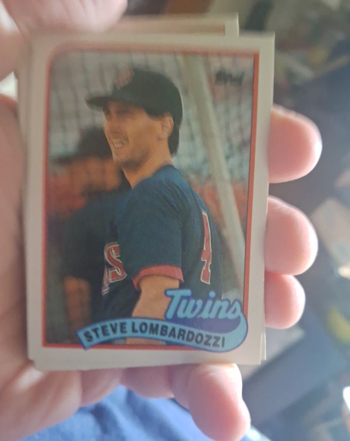 1989 Topps #376 Steve Lombardozzi — front