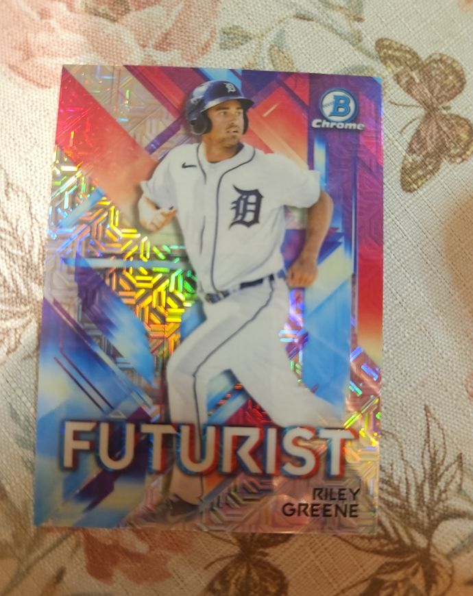 2021 Bowman Chrome #FUT-RG Riley Greene Futurist — front