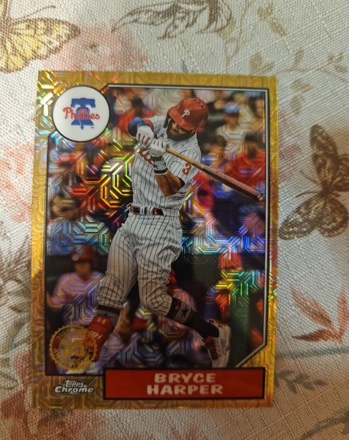 2022 Topps Chrome 1987 Silver Pack #T87C-71 Bryce Harper — front