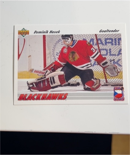 1991-92 Upper Deck Euro-Stars #E14 Dominik Hasek — front