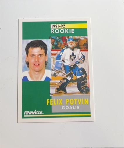 1991-92 Pinnacle #345 Felix Potvin Rookie — front