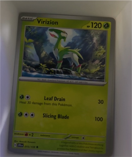 2025 Pokémon TCG Journey Together #015 Virizion — front