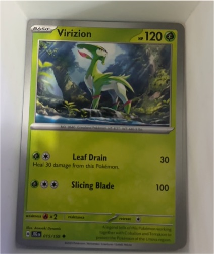 2025 Pokémon Journey Together #015 Virizion — front