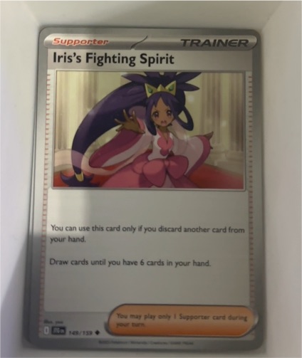2025 Pokémon Journey Together #149 Iris's Fighting Spirit — front