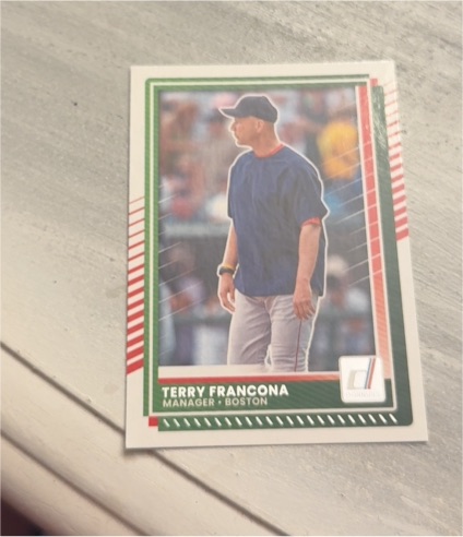 2025 Donruss #38 Terry Francona Boston Red Sox — front