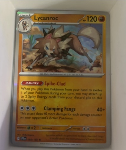 2025 Pokémon TCG Journey Together #085 Lycanroc — front