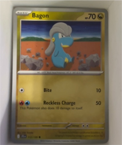 2025 Pokémon Journey Together #112 Bagon — front
